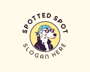 Dalmatian - Pet Dog Bandana logo design