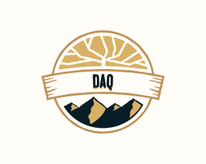 Mountain Hiking Travel Logo