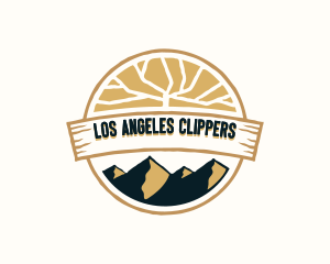 Camper - Mountain Hiking Travel logo design