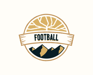 Trek - Mountain Hiking Travel logo design