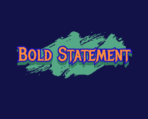 Statement - Graffiti Skating Wordmark logo design