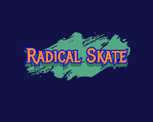 Graffiti Skating Wordmark logo design