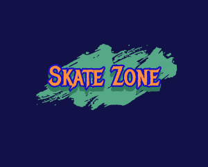 Skate - Graffiti Skating Wordmark logo design