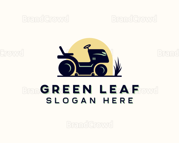 Lawn Mower Gardening Logo