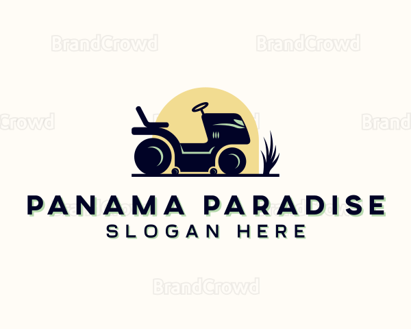 Lawn Mower Gardening Logo