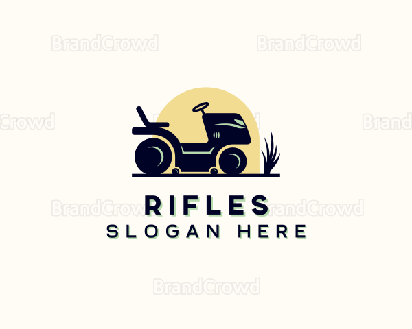 Lawn Mower Gardening Logo