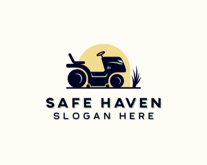 Lawn Mower Gardening Logo