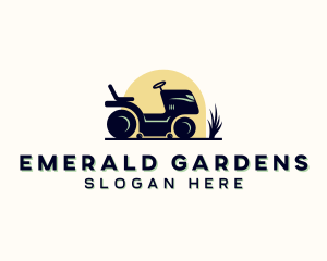 Lawn Mower Gardening logo design