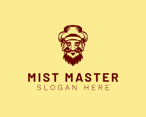 Mustache Hat Man logo design