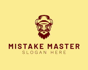 Mustache Hat Man logo design