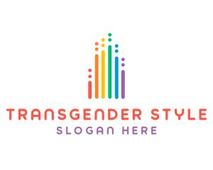 Transgender - DJ Rainbow Music Audio logo design