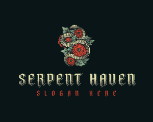 Luxury Serpent Flower logo design