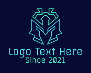 Avatar - Cyborg Robot Helmet logo design