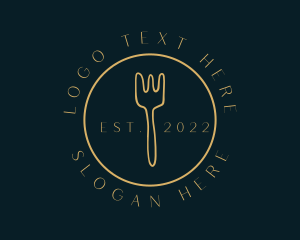 Fork - Yellow Fork Restaurant logo design