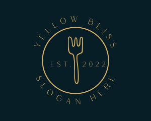 Yellow Fork Restaurant logo design