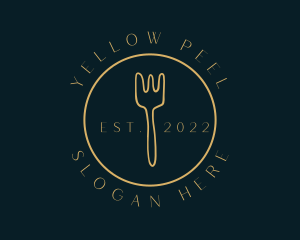 Yellow Fork Restaurant logo design