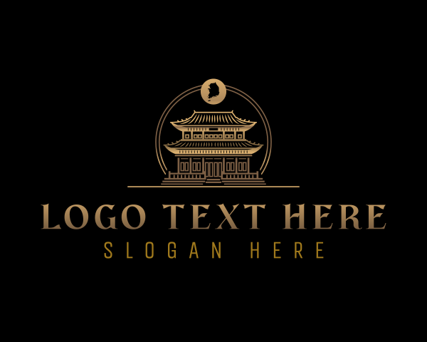 Heritage - South Korea Royal Palace logo design