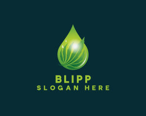 Oil - Herb Cannabis Droplet logo design