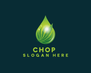 Health - Herb Cannabis Droplet logo design