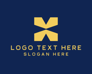 Programming - Digital Fintech Letter X logo design