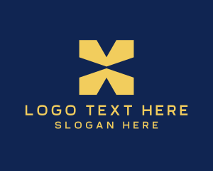 It - Digital Fintech Letter X logo design