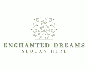 Fairytale - Fungus Organic Shrooms logo design