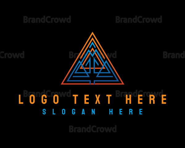 Triangle Tribal Pyramid Logo