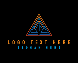 Insurance - Triangle Tribal Pyramid logo design