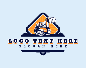 Heavy Duty - Excavator Builder Truck logo design