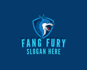 Fangs - Wild Wolf Gaming logo design