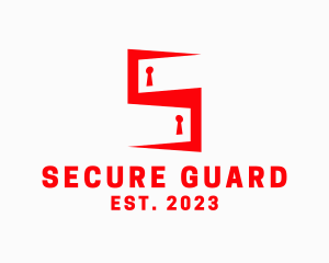 Security Room Letter S logo design