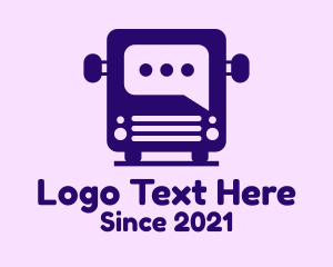 Tour Bus - Bus Message Box logo design