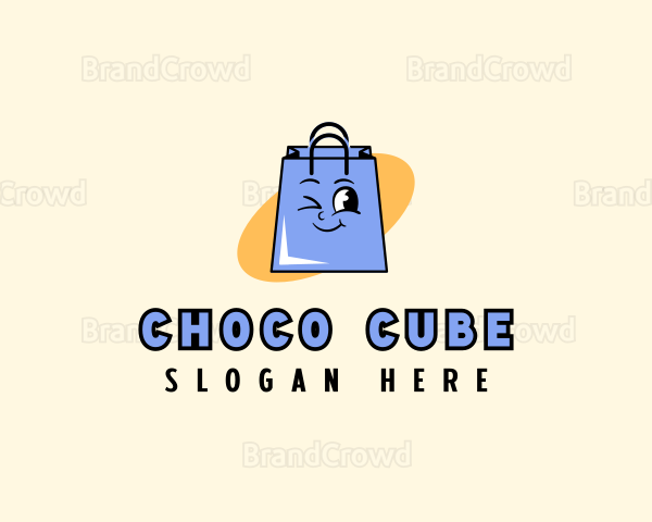 Happy Shopping Bag Store Logo