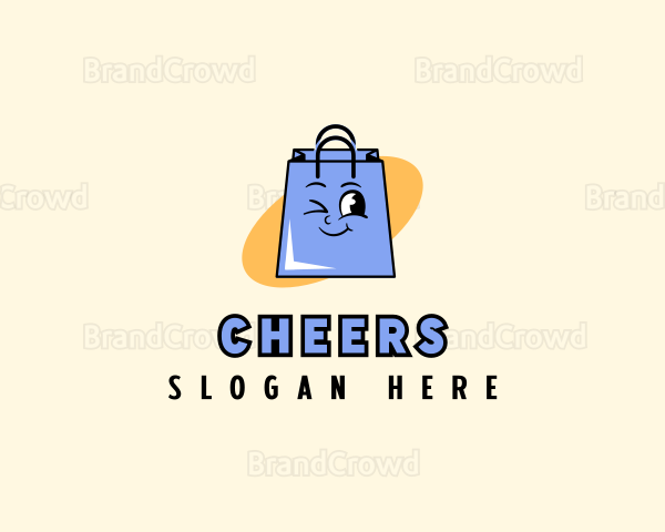 Happy Shopping Bag Store Logo
