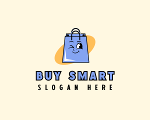 Happy Shopping Bag Store logo design