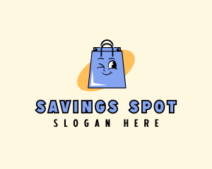 Bargain - Happy Shopping Bag Store logo design