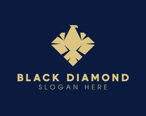 Elegant Diamond Eagle logo design