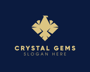 Elegant Diamond Eagle logo design