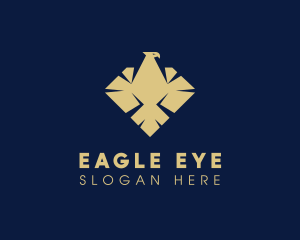 Elegant Diamond Eagle logo design