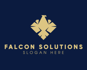 Elegant Diamond Eagle logo design