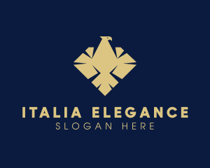 Elegant Diamond Eagle logo design