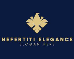 Elegant Diamond Eagle logo design