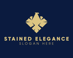 Elegant Diamond Eagle logo design