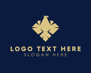Luxurious - Elegant Diamond Eagle logo design