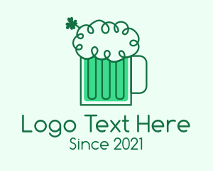 Ale - Irish Beer Froth logo design