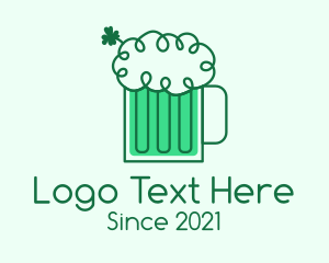 Leprechaun - Irish Beer Froth logo design