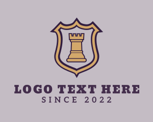 Manufacterer - Knight Chess Castle logo design