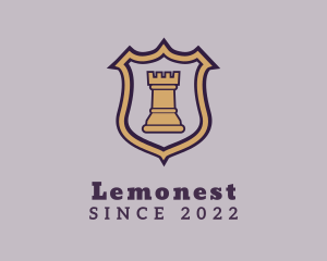 Touch Move - Knight Chess Castle logo design