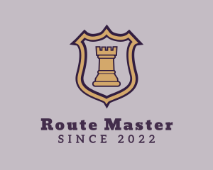 Knight Chess Castle logo design