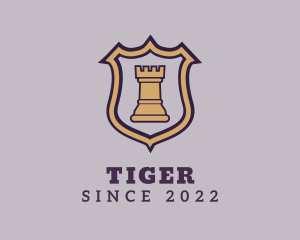 Chess Master - Knight Chess Castle logo design
